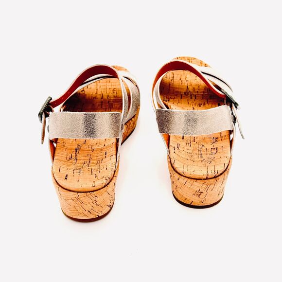 Kork-ease Myrna 2.0 Soft Gold Ankle Strap Womens Size 7M Wedge Sandals - Picture 3 of 12